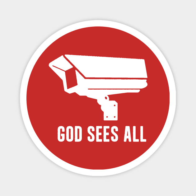 God sees all Magnet by RussellTateDotCom